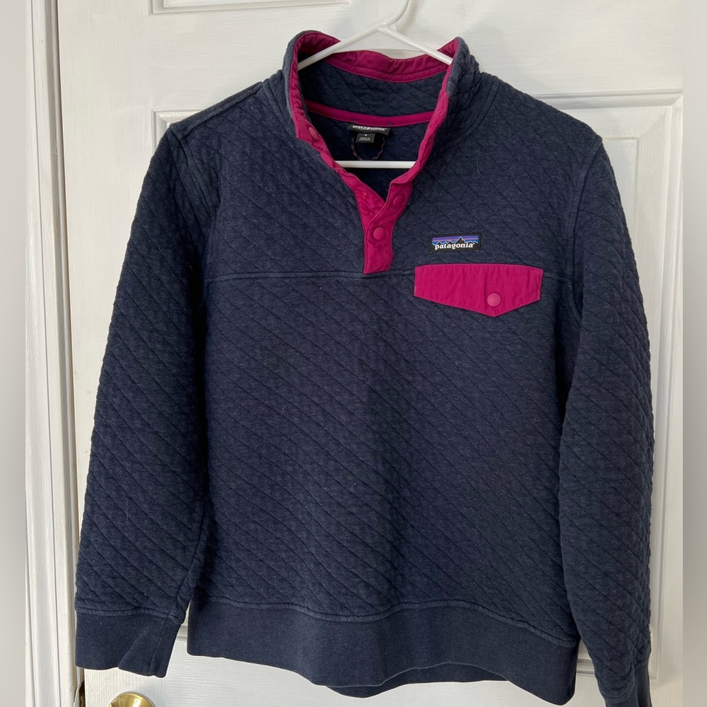 Patagonia 💙 Snap-T Organic Cotton Pullover Size Small